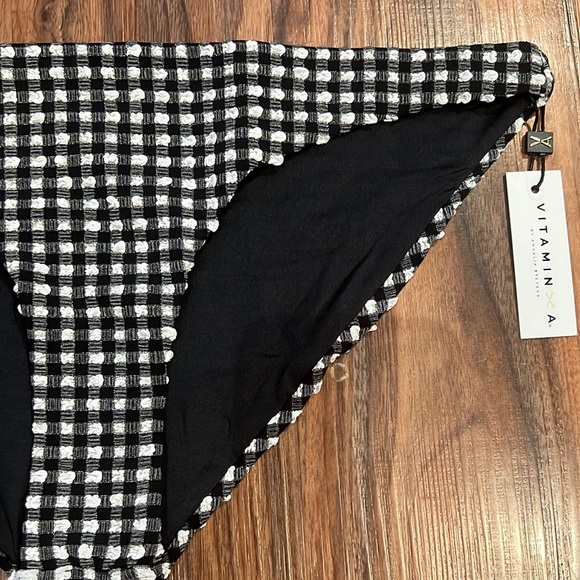 Vitamin A Plaid Bikini Bottom - Picture 4 of 10